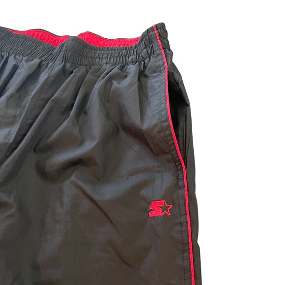 Starter Black Nylon Windbreaker Track Pants, Size XL (Youth) - Picture 4 of 7